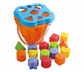 Активный центр – Сортер ведерко с формочками (Playgo, Play 2386veg)